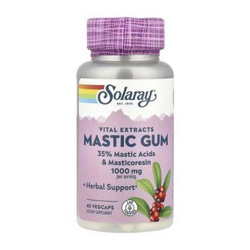 Екстракт мастикової смоли, Mastic Gum Extract 500mg - 45 vcaps 2023-10-5274 фото