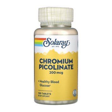 Хром піколінат, Chromium Picolinate 200mcg - 100 tabs 2023-10-3427 фото
