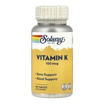 Vitamin K-1 100mcg - 100 tabs 2023-10-6740 фото