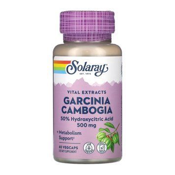 Гарцинія, Garcinia Cambogia Fruit Ext 500mg - 60 veg caps 2023-10-3433 фото