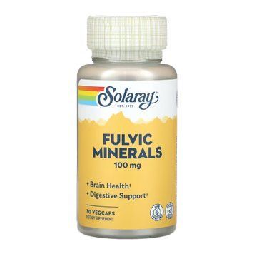 Фульвові мінерали, Fulvic Minerals 100mg - 30 vcaps 2023-10-7162 фото