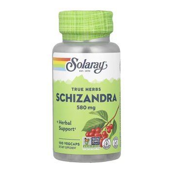 Ягоди Лимонника Китайського, Schizandra Berry 580mg - 100 vcaps 2023-10-6728 фото
