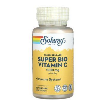 Вітамін С, Super Bio Vitamin C 1000mg - 60 vcaps 2023-10-3437 фото