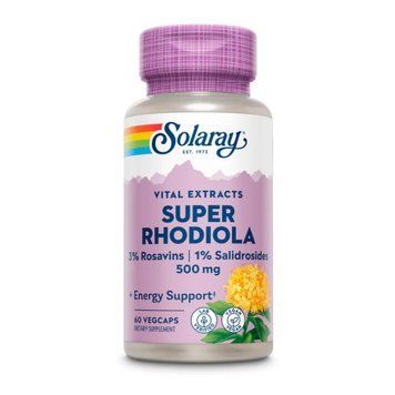 Родіола Рожева, Super Rhodiola Root Extract 500mg - 60 vcaps 2023-10-2405 фото